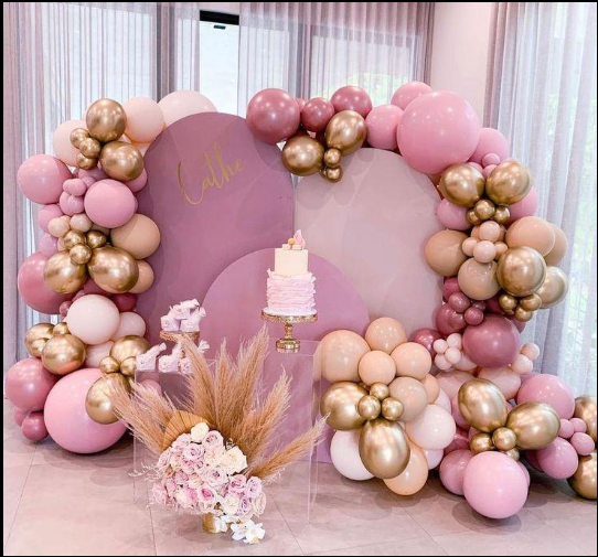 Đồ Trang Trí Sinh Nhật 7 Trang trí sinh nhật bé gái màu pastel